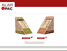 Tablet Screenshot of klarpac.com